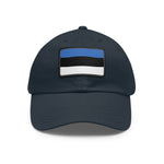 Flag Village Estonia Flag Hat Cap with Leather Patch