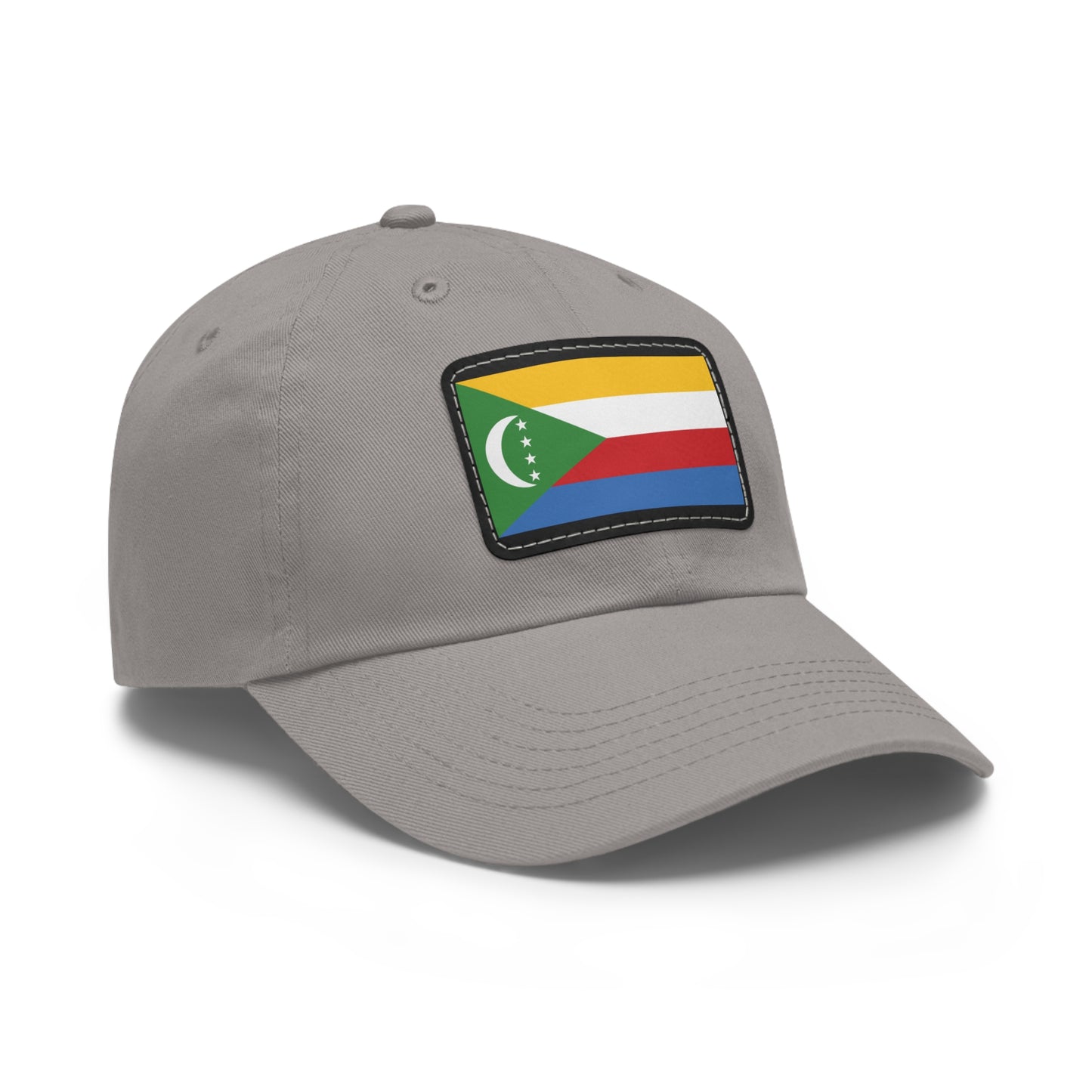 Flag Village Comoros Flag Hat Cap with Leather Patch