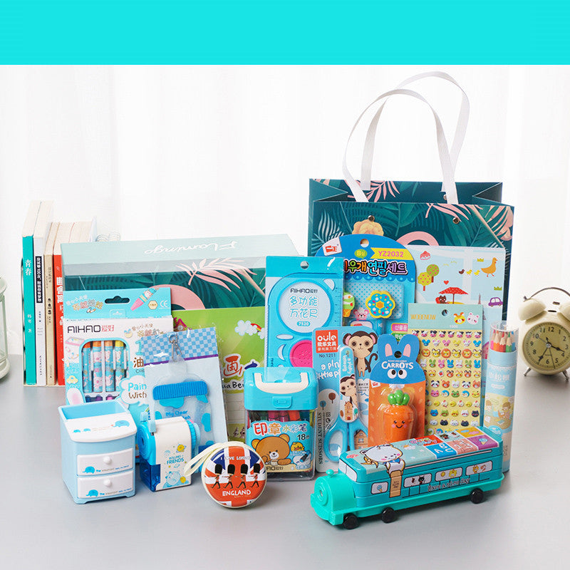 Flag Village Elementary School Birthday Gift Set Stationery Gift Box