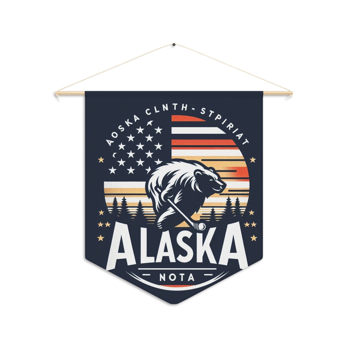 Flag Village Alaska State Flag Pennant Sporting Home Wall decoration AK0002
