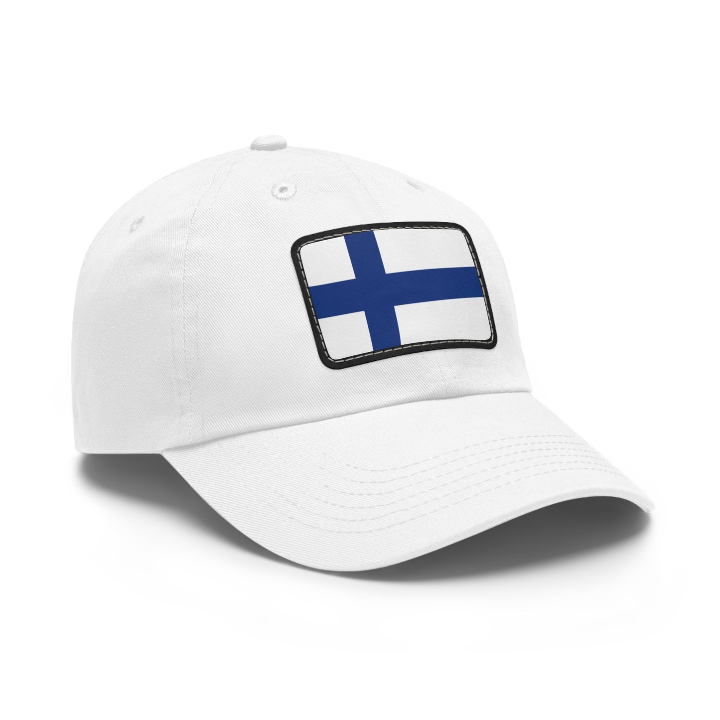 Flag Village Finland Flag Hat Cap with Leather Patch