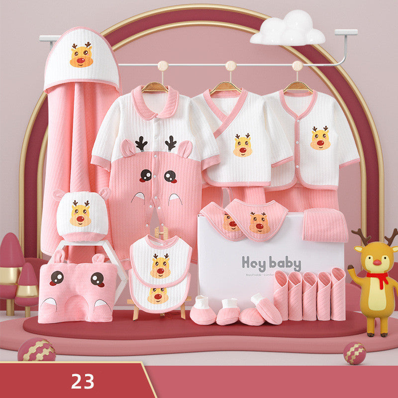 Flag Village Pure Cotton Baby Clothes Set Gift Box