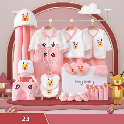 Flag Village Pure Cotton Baby Clothes Set Gift Box