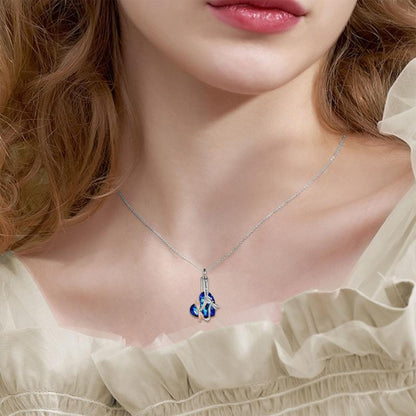 Flag Village Sterling Silver Dragonfly Crystal Urn Pendant Necklace as Gifts for Women