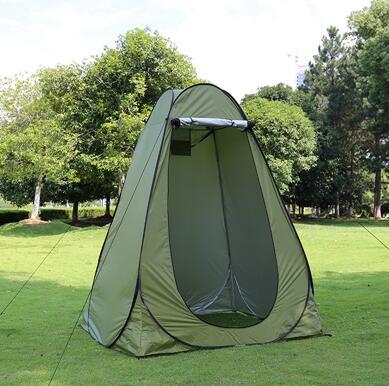 Flag Village Portable Privacy Shower Toilet Automatic Camping Tent UV Function Travel Camping Tent Outdoor Dressing Beach Sun Shelte