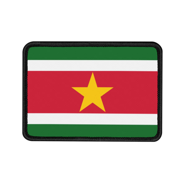 Flag Village Suriname State Flag Embroidered Iron-On Patch
