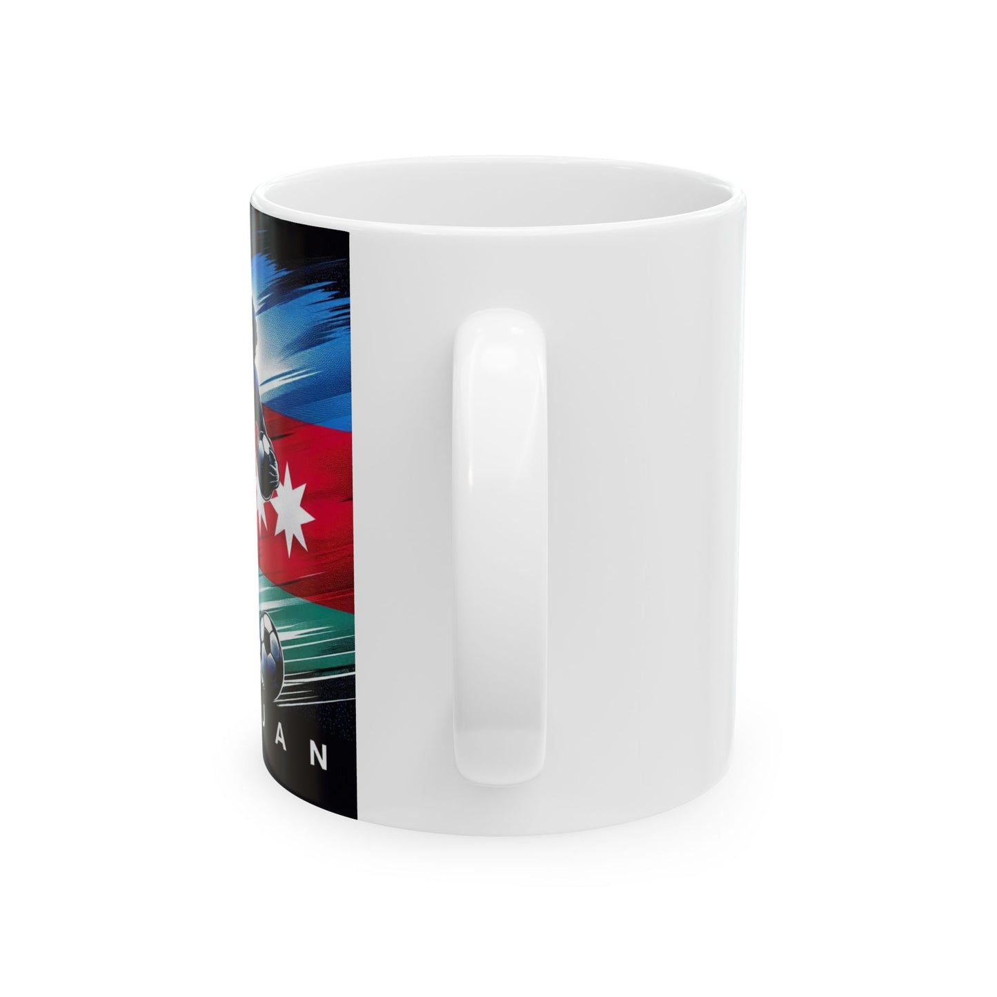 Flag Village Azerbaijan Sporting Flag Ceramic Coffee Mug 11oz FV-MG0204