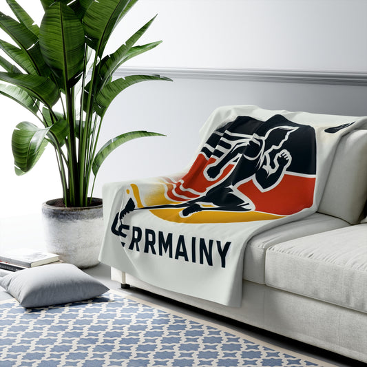 Flag Village Germany Sporting Flag Sherpa Fleece Blanket DEUO009