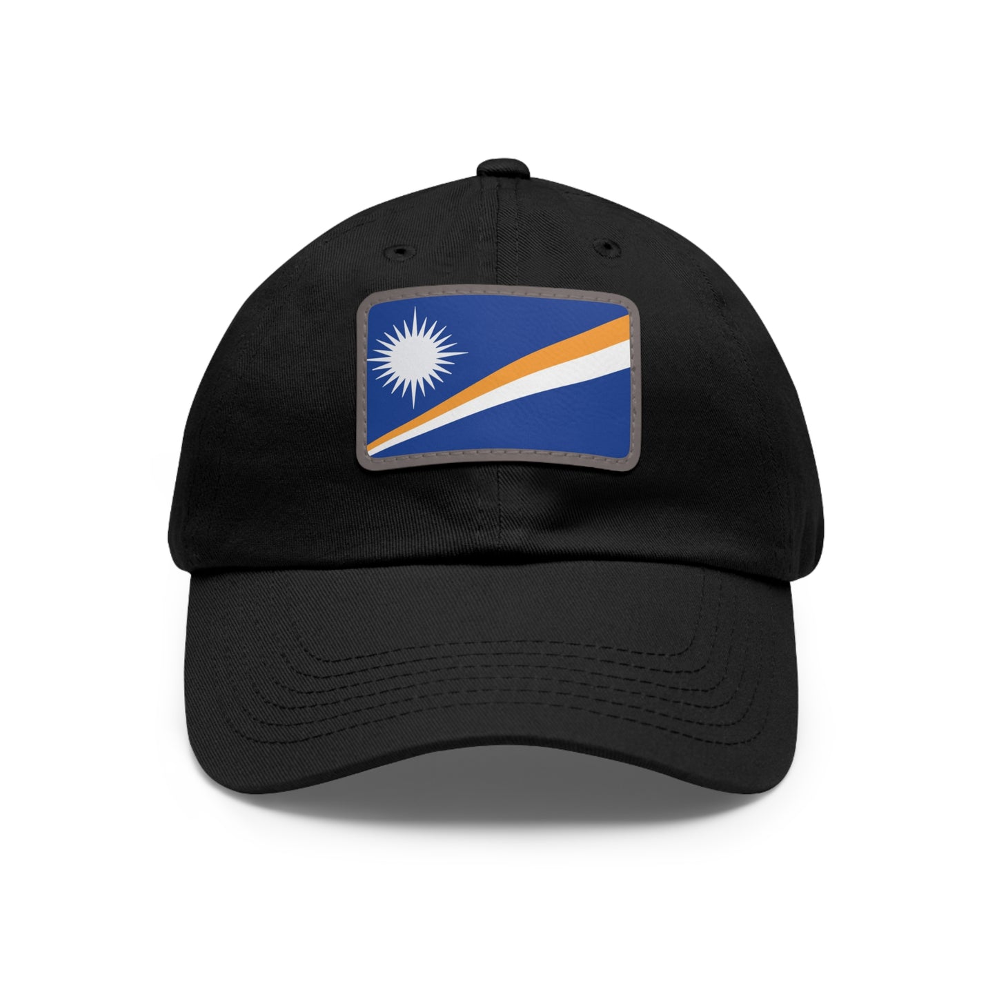 Flag Village Marshall Islands Flag Hat Cap with Leather Patch