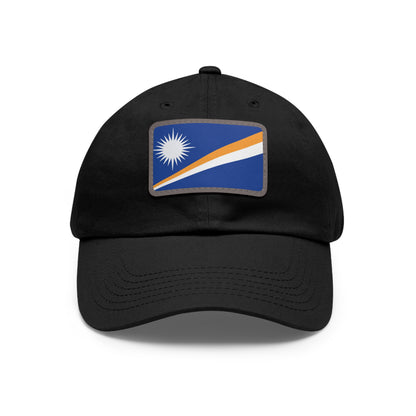 Flag Village Marshall Islands Flag Hat Cap with Leather Patch