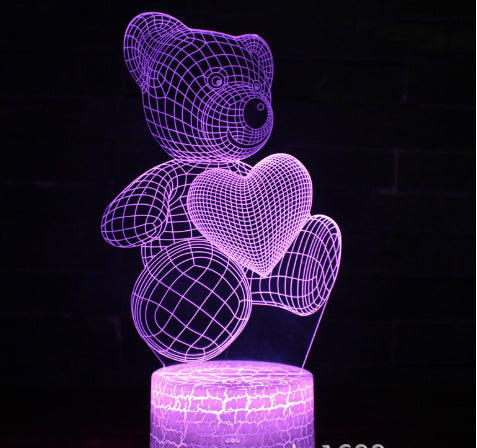 Flag Village 3D Lamp Acrylic USB LED Night Lights Neon Sign Lamp Xmas Christmas Decorations For Home Bedroom Birthday Decor Valentines Day Gifts