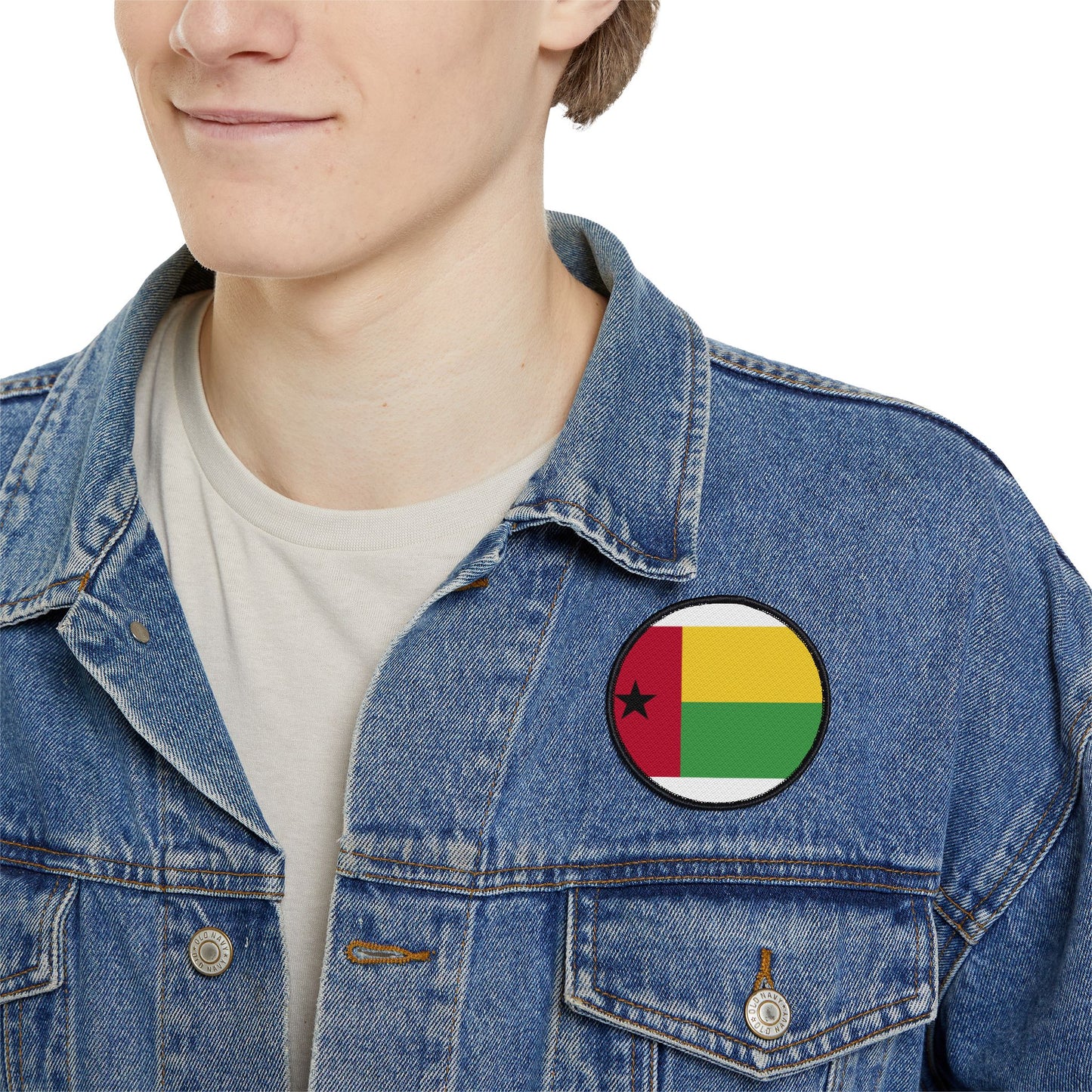 Flag Village Guinea-Bissau Flag Embroidery Iron-On Patches