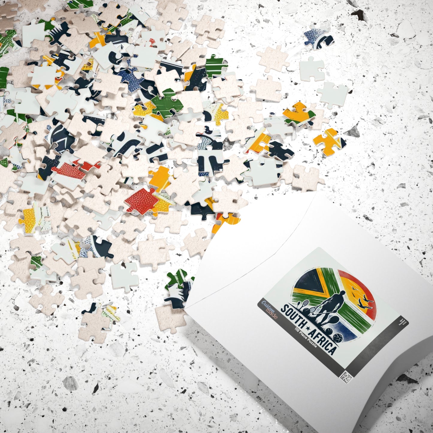 Flag Village South Africa Sporting Flag Puzzle (110, 252, 520, 1014-piece) ZAF0005