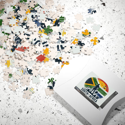 Flag Village South Africa Sporting Flag Puzzle (110, 252, 520, 1014-piece) ZAF0005