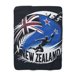 Flag Village New Zealand Sporting Flag Sherpa Fleece Blanket NZL0009