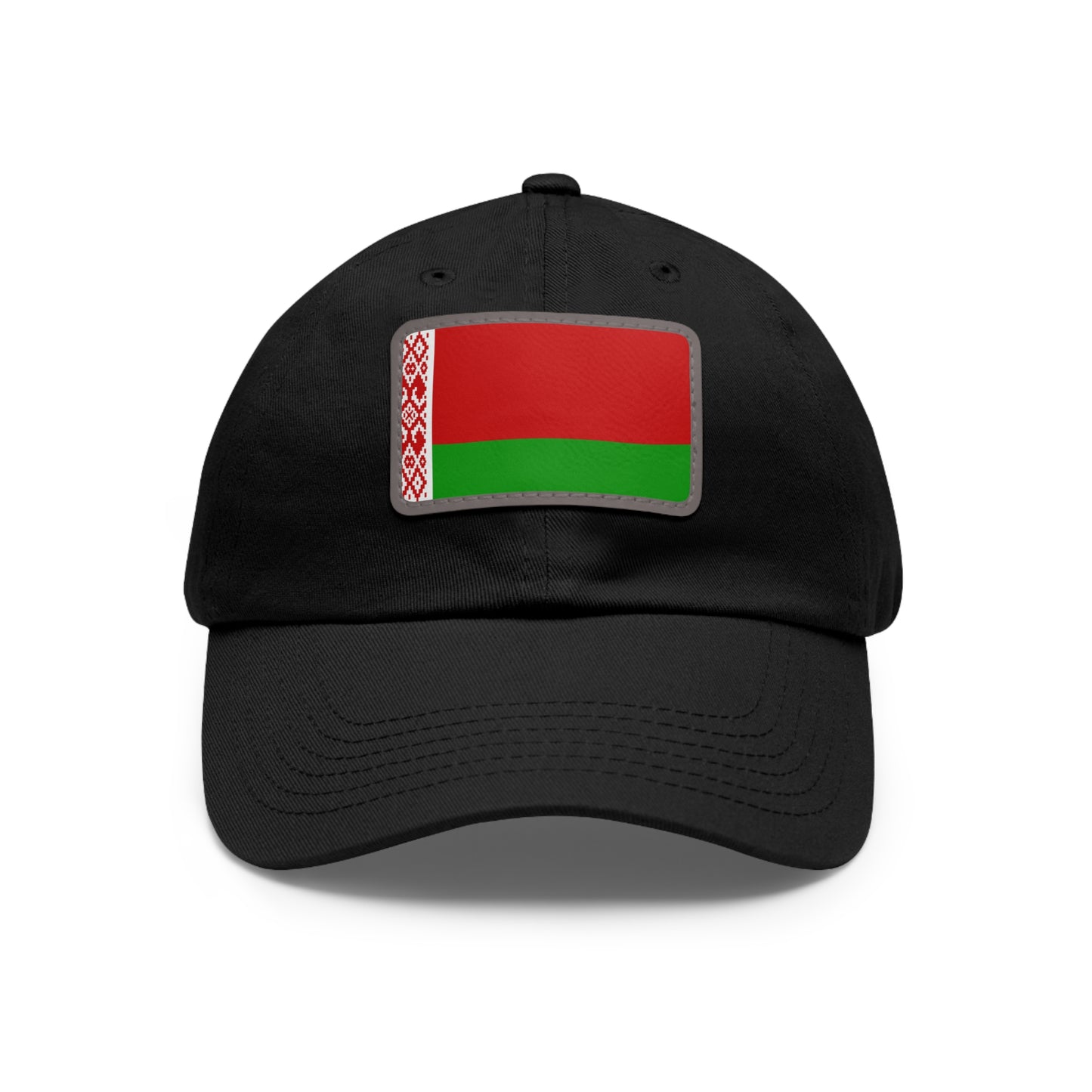 Flag Village Belarus Flag Hat Cap with Leather Patch