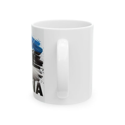 Flag Village Estonia Sporting Flag Ceramic Coffee Mug 11oz FV-MG0018