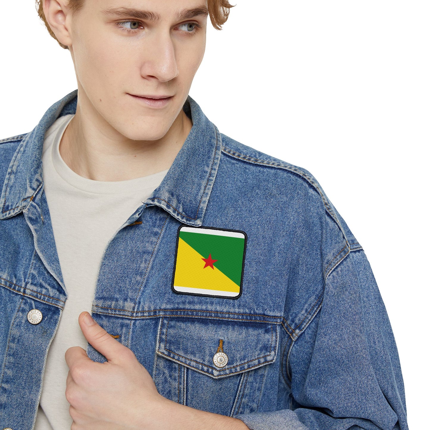 Flag Village Guiana(French Guiana) Flag Embroidery Iron-On Patches