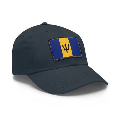 Flag Village Barbados Flag Hat Cap with Leather Patch