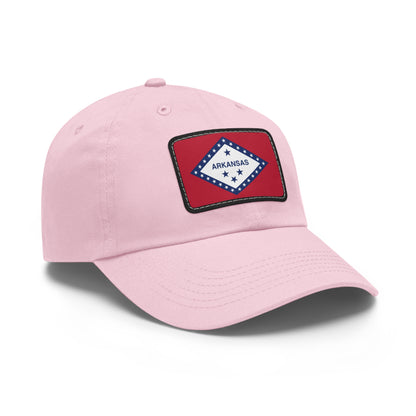 Flag Village USA American Arkansas State Flag Hat Cap with Leather Patch