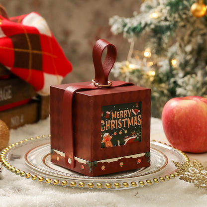 Flag Village Christmas Gift Box Portable Decorative Packing Box