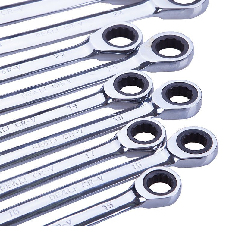 Flag Village Auto Tools Ratchet Dual-purpose Wrench Two-way Fast Dual-purpose Auto Repair Tools