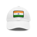 Flag Village India Flag Hat Cap with Leather Patch