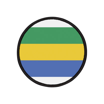 Flag Village Gabon Flag Embroidery Iron-On Patches