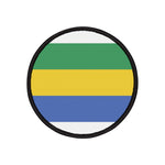 Flag Village Gabon Flag Embroidery Iron-On Patches