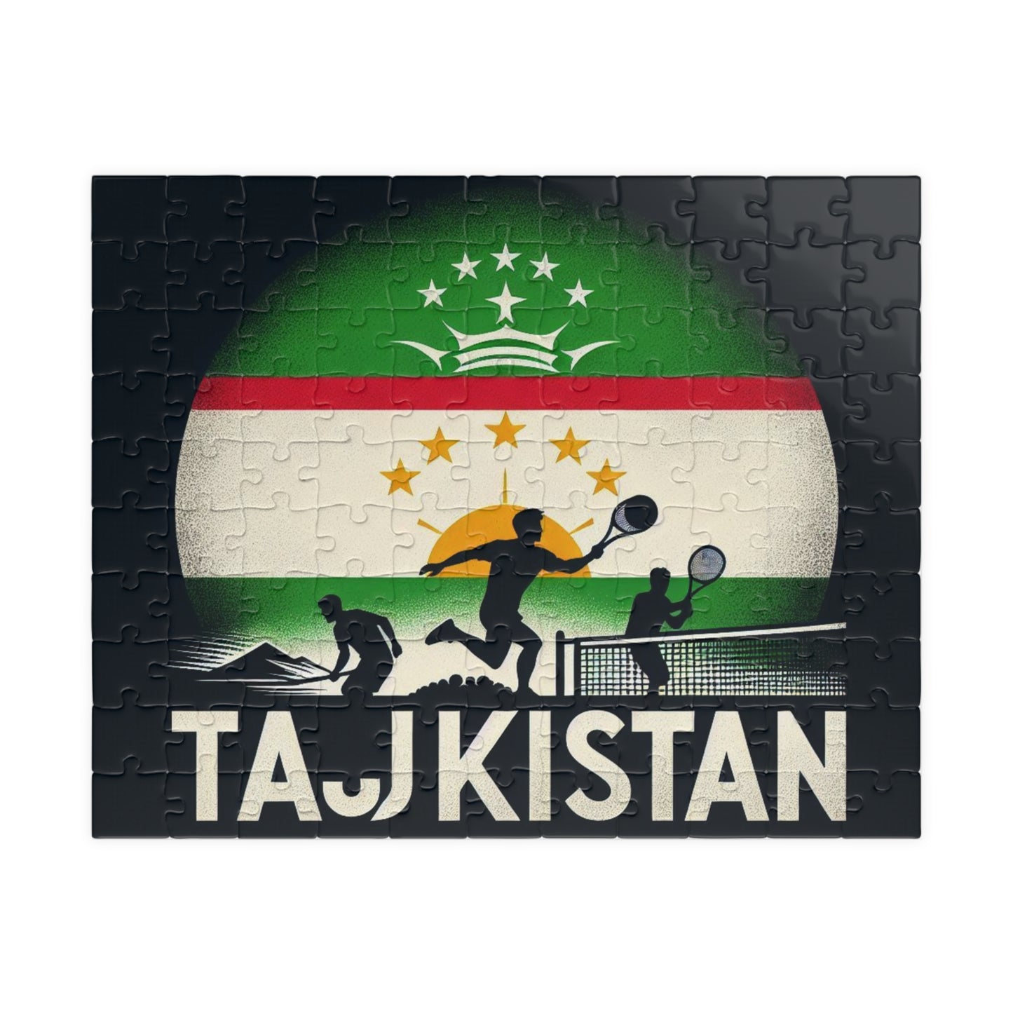 Flag Village Tajikistan Sporting Flag Puzzle (110, 252, 520, 1014-piece) TJK0002