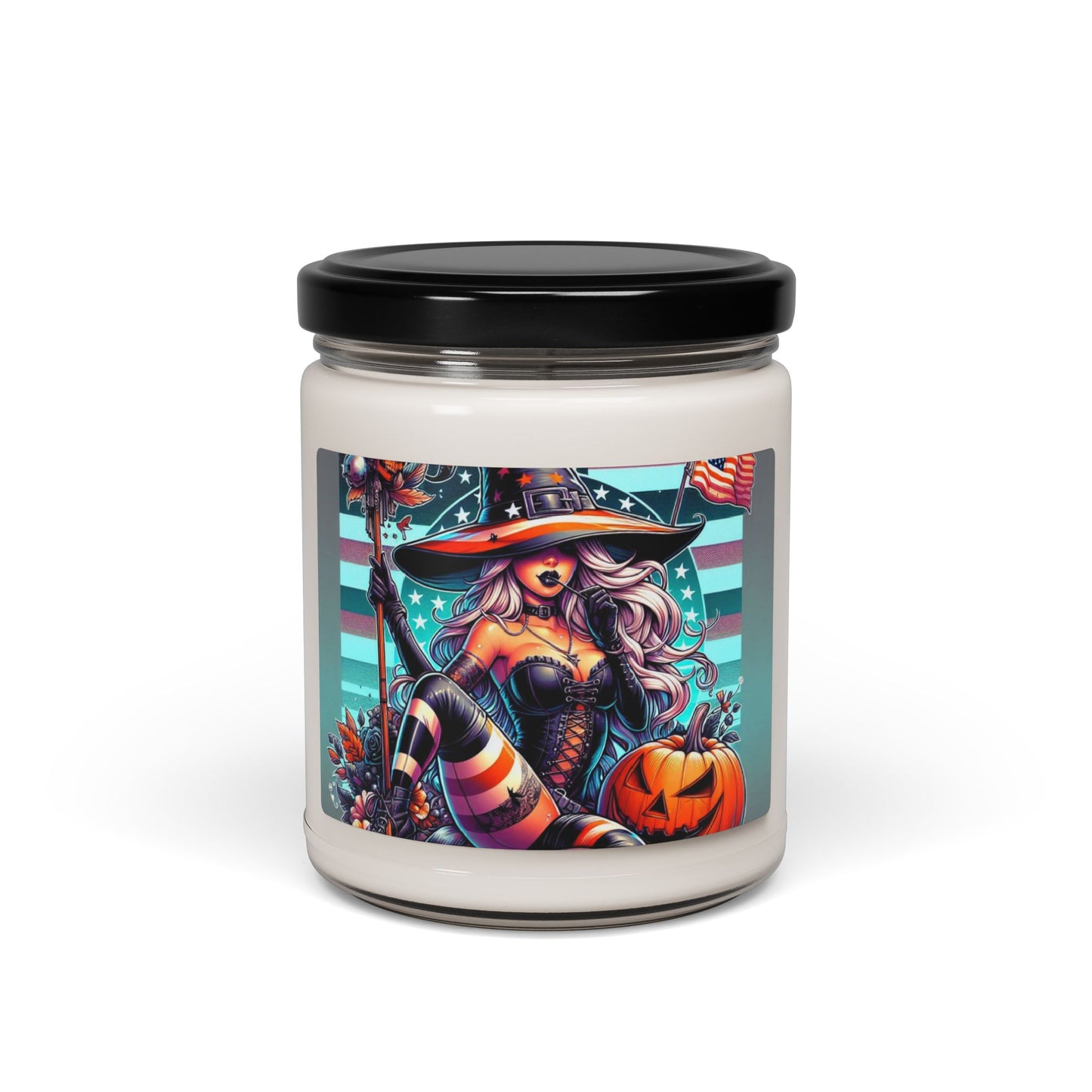 Flag Village Halloween Pretty Witch Scented Soy Candle, 9oz HW0014