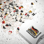 Flag Village Germany Racing Car Sporting Flag Puzzle (110, 252, 520, 1014-piece) DEU0012