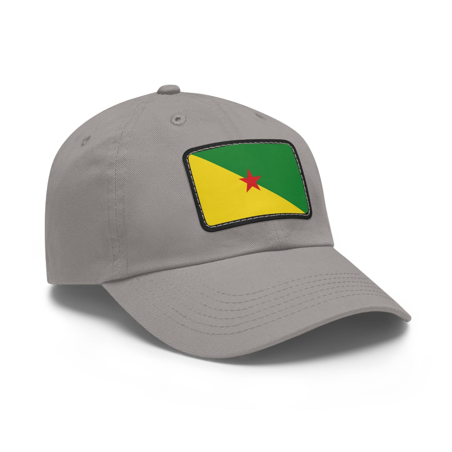 Flag Village Guiana(French Guiana) Flag Hat Cap with Leather Patch