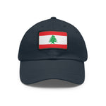 Flag Village Lebanon Flag Hat Cap with Leather Patch