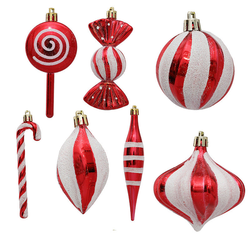 Flag Village Christmas Candy Crutch Gift Box Boots Four-piece Set
