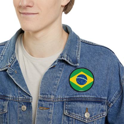 Flag Village Brazil Flag Embroidery Iron-On Patches