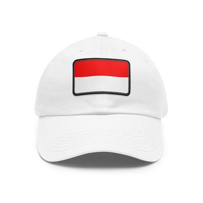 Flag Village Indonesia Flag Hat Cap with Leather Patch
