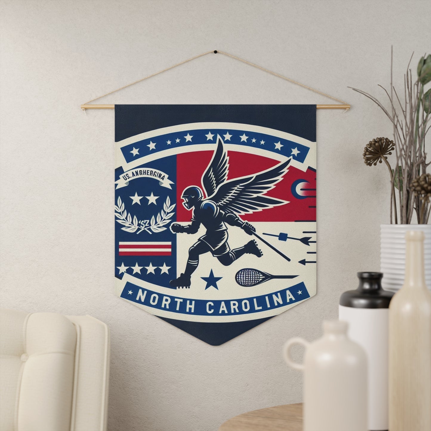 Flag Village North Carolina State Flag Pennant Sporting Home Wall decoration NC0002