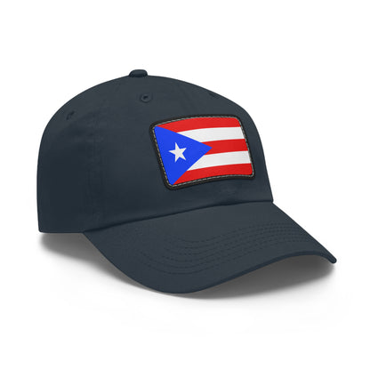 Flag Village USA Puerto Rico State Flag Hat Cap with Leather Patch