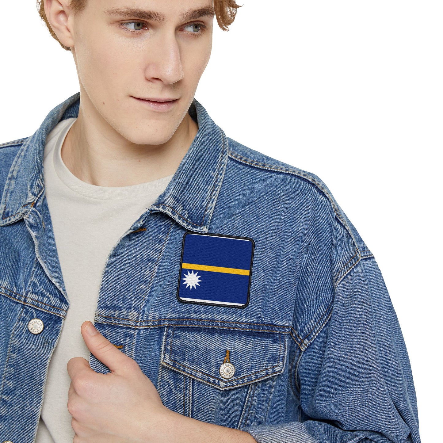 Flag Village Nauru Flag Embroidery Iron-On Patches