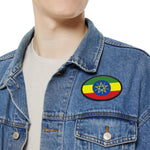 Flag Village Ethiopia Flag Embroidery Iron-On Patches