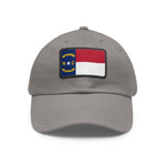 Flag Village USA North Carolina State Flag Hat Cap with Leather Patch