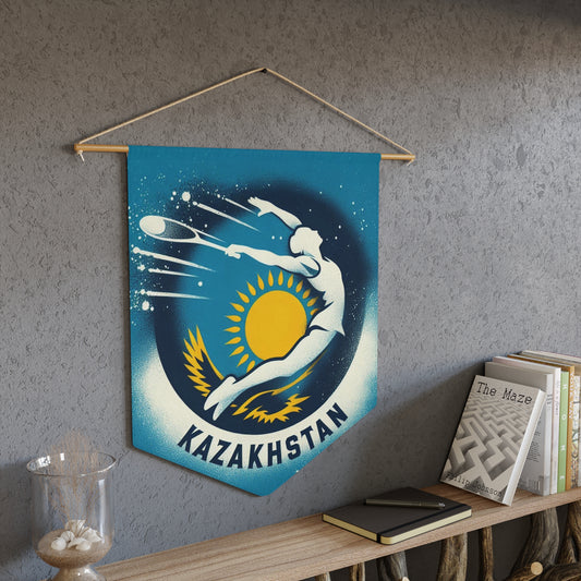 Flag Village Kazakhstan Flag Pennant Sporting Home Wall decoration KAZ0001