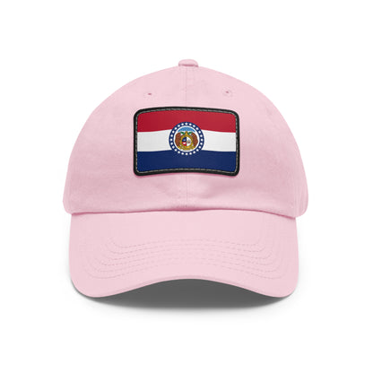 Flag Village USA Missouri State Flag Hat Cap with Leather Patch