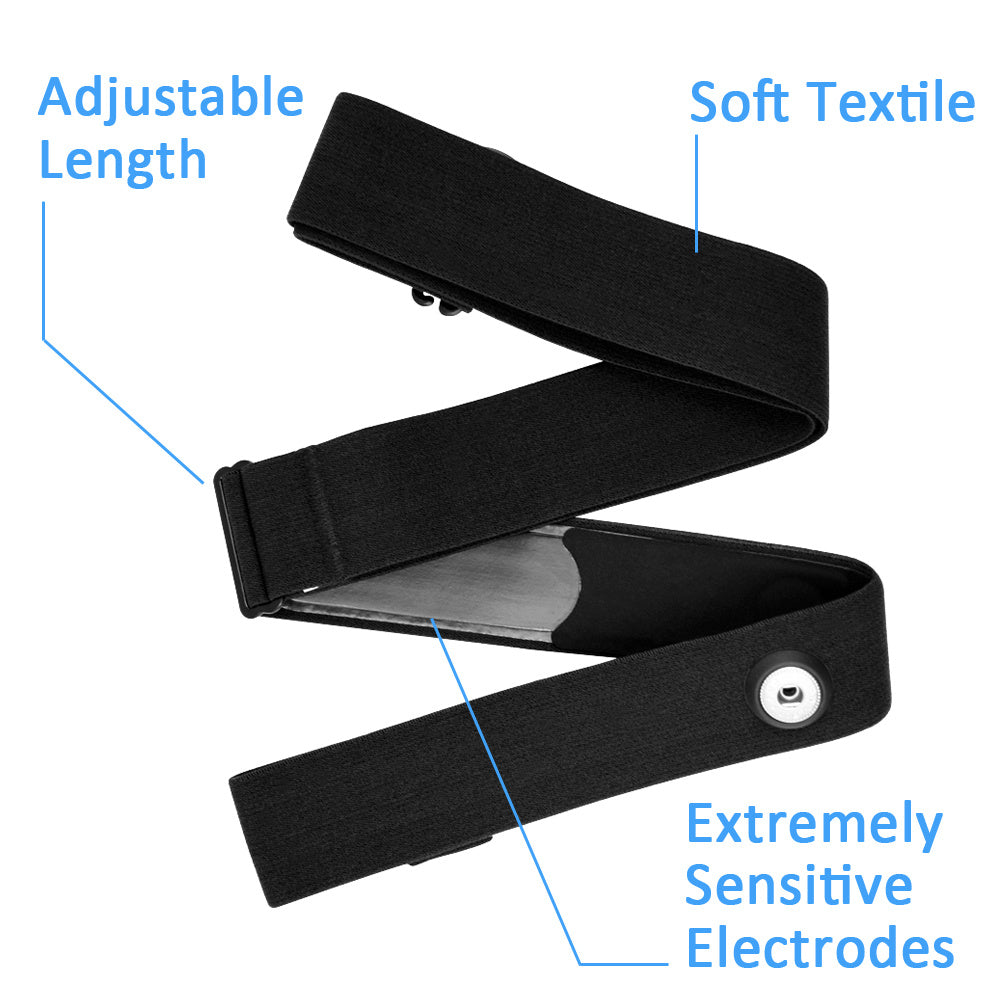 Flag Village Heart Rate Monitor Chest Strap Bluetooth 4.0 Belt Fitness Smart Sensor Waterproof Equipment for Gym Outdoor Sports