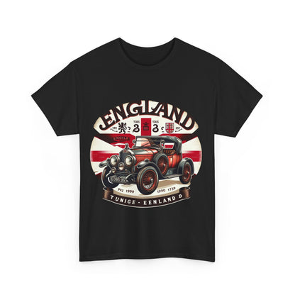 Flag Village UK Vintage Car Flag T-SHIRT Heavy Cotton Tee UK0023