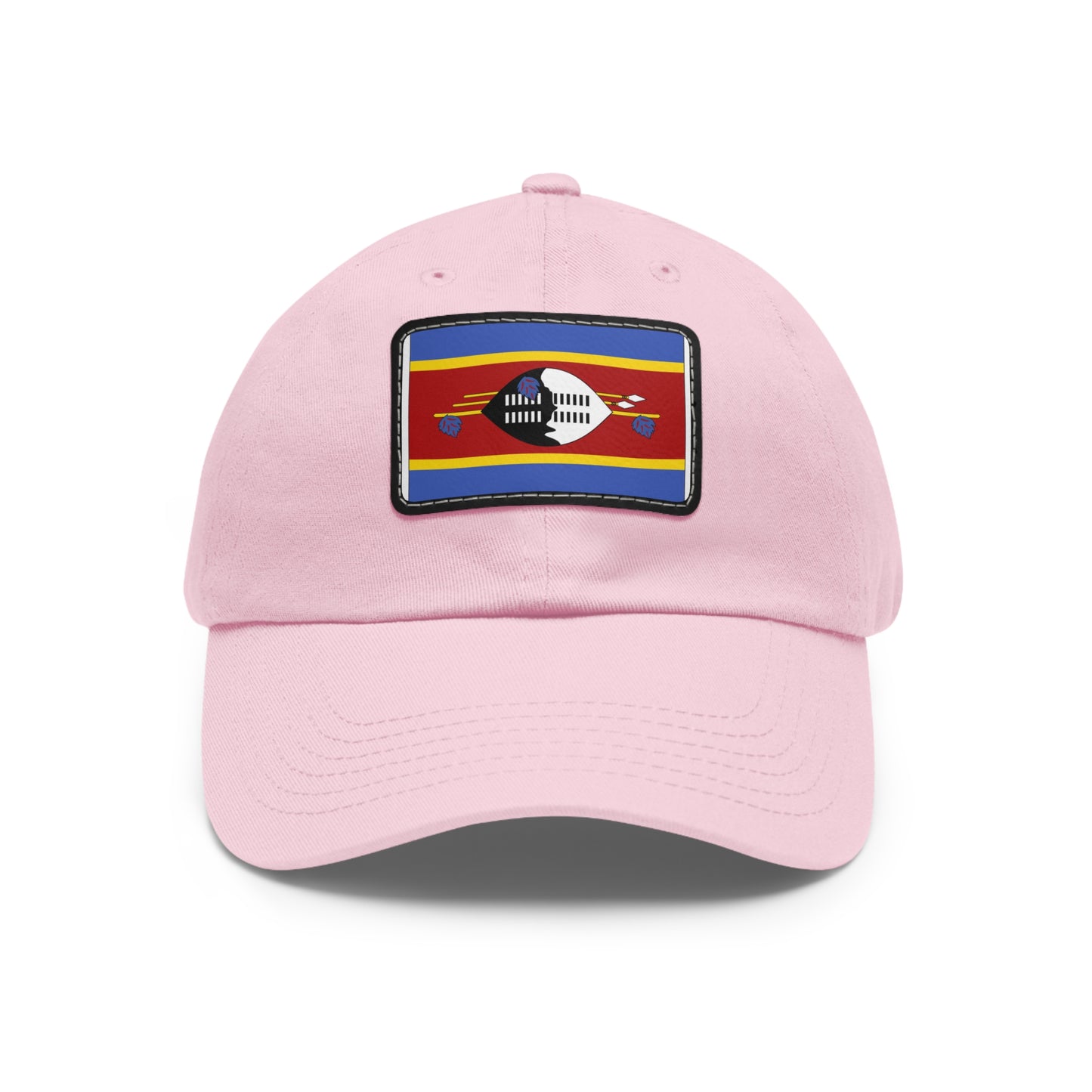 Flag Village Eswatini Flag Hat Cap with Leather Patch