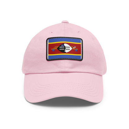 Flag Village Eswatini Flag Hat Cap with Leather Patch
