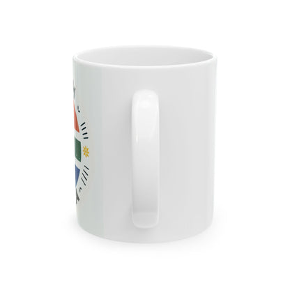 Flag Village South Africa Sporting Flag Ceramic Coffee Mug 11oz ZAF0006