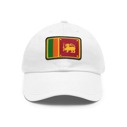 Flag Village Sri Lanka Islands Flag Hat Cap with Leather Patch